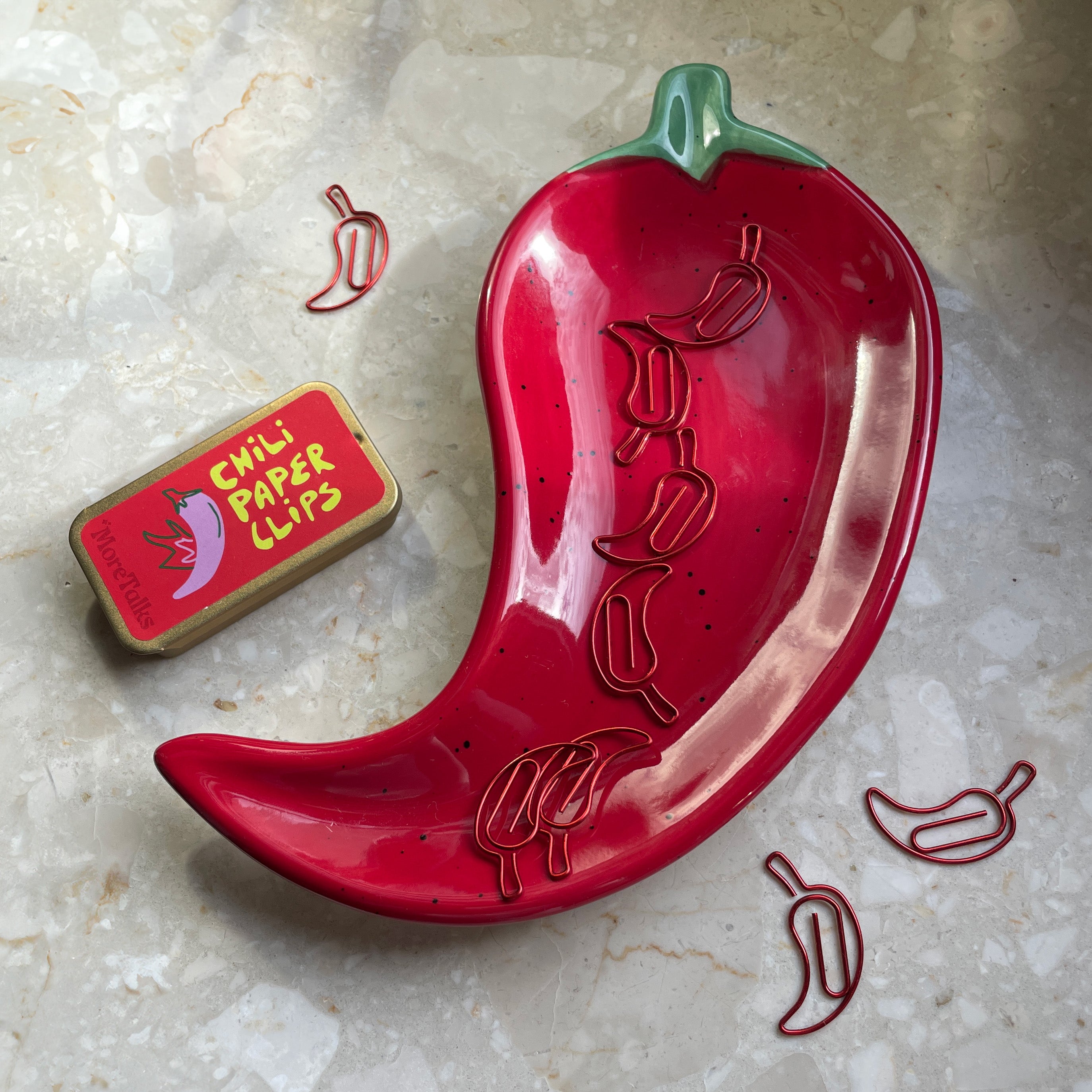 Spinacze w kształcie papryczek chili